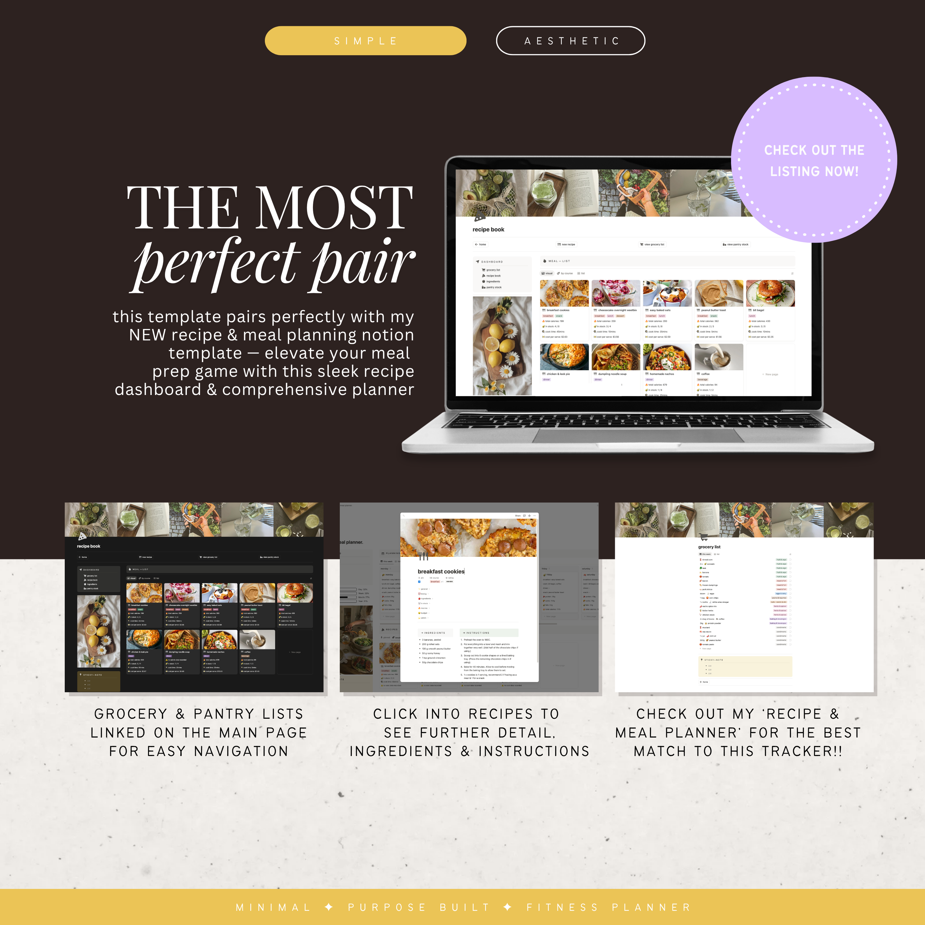 fitness & workout tracker | notion template