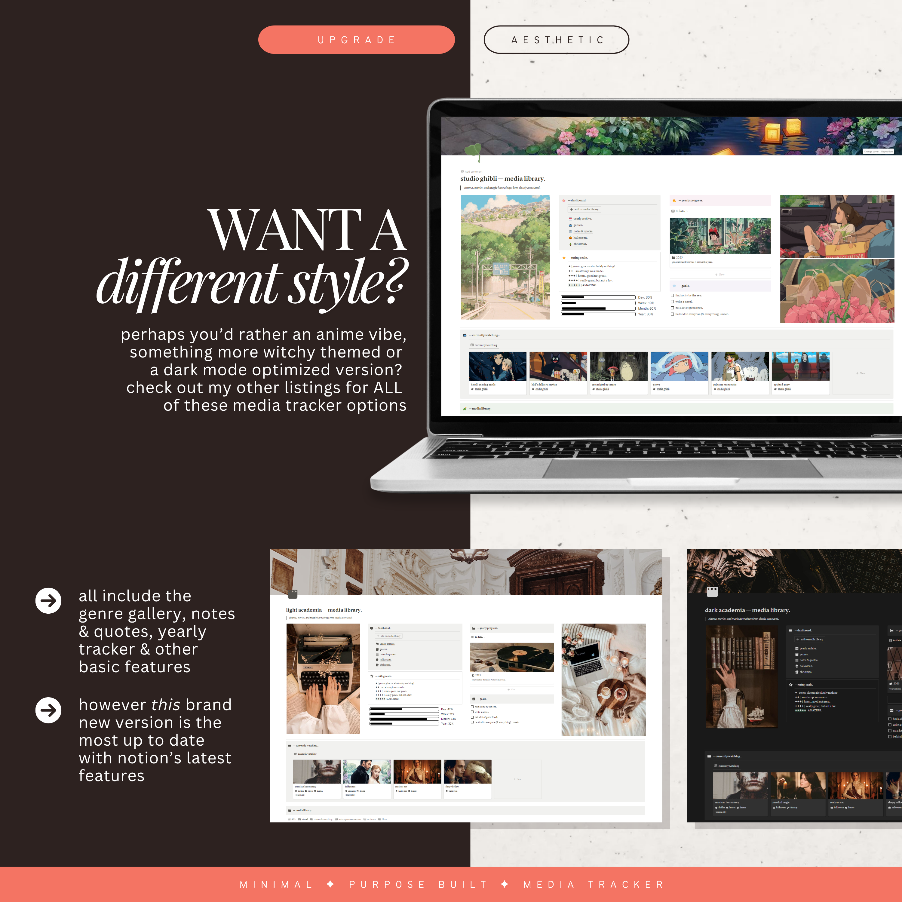 film & television tracker | notion template