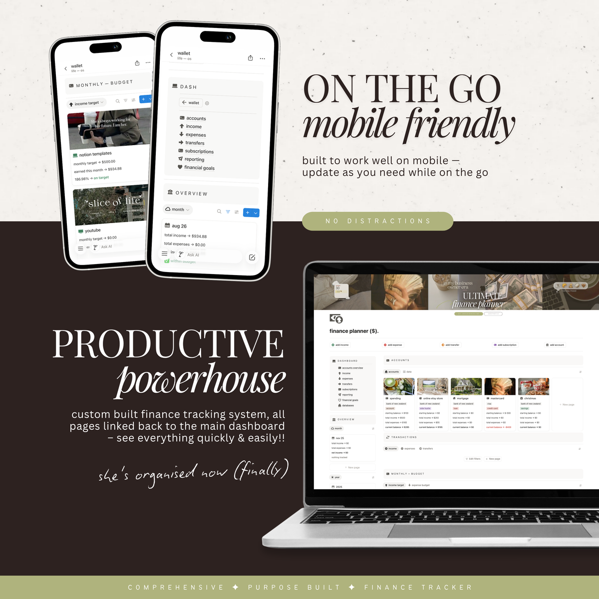 finance & budget planner | notion template