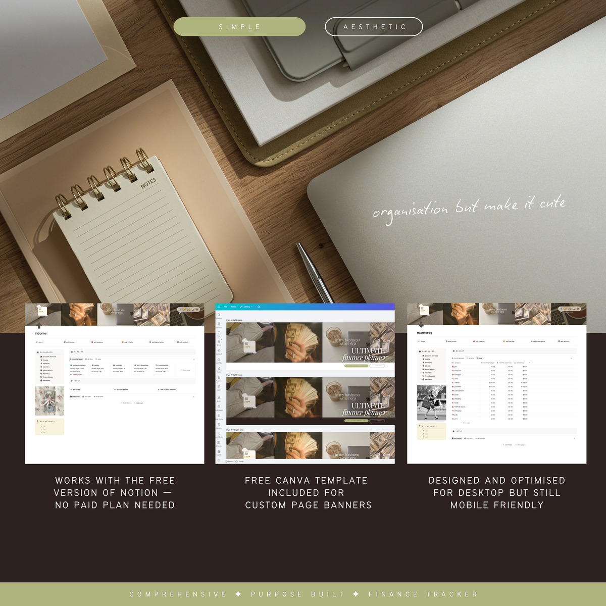 finance & budget planner | notion template