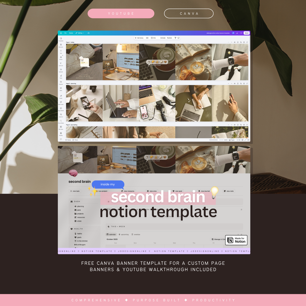 second brain & para method | notion template