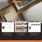 social media & content planner + instagram grid preview | notion template