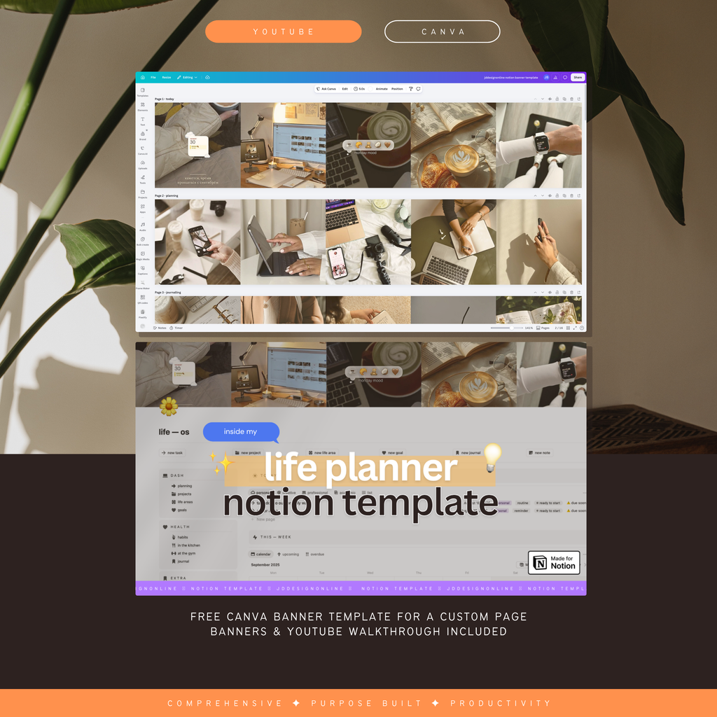 life os planner | notion template