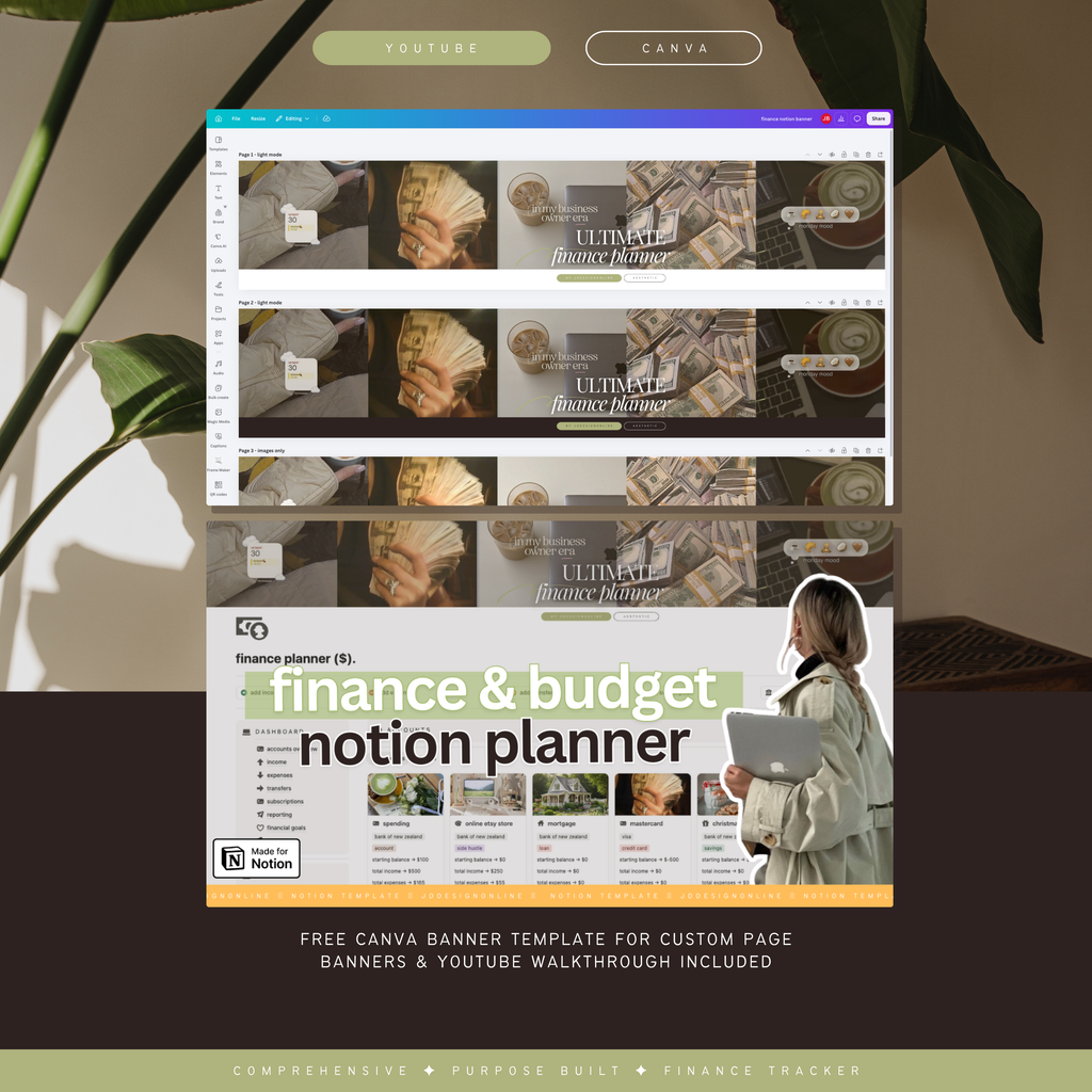 finance & budget planner | notion template