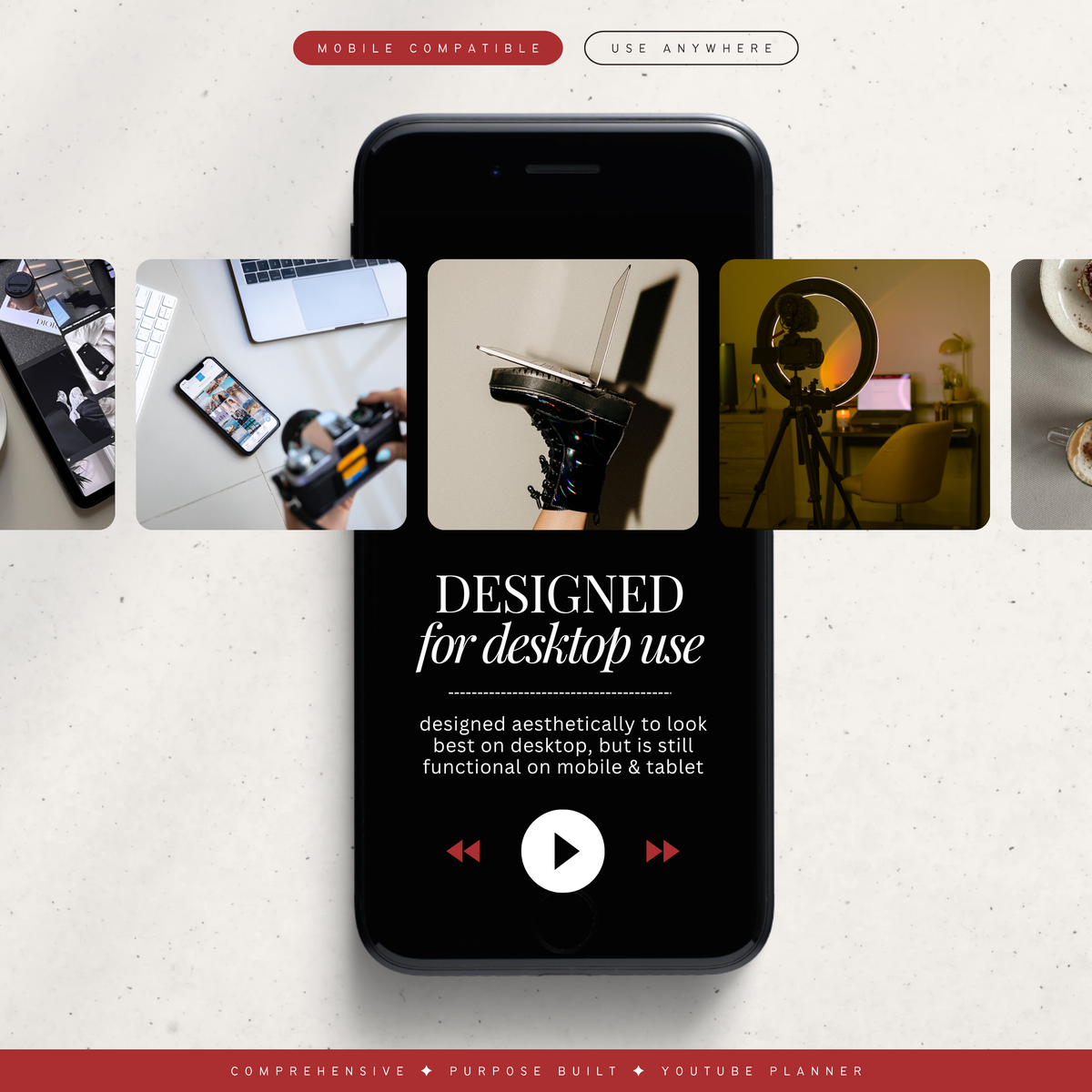 youtube content planner | notion template