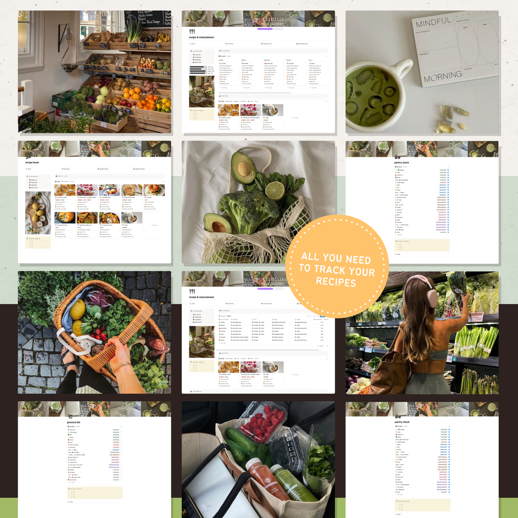 recipe & meal planner | notion template