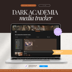 film & television tracker | notion template [dark academia theme]