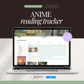 book & reading tracker | notion template [anime theme]