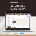 film & television media tracker | notion template [academia theme]