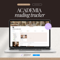 book & reading tracker | notion template [light academia theme]
