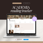 book & reading tracker | notion template [light academia theme]