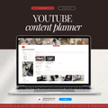 youtube content planner | notion template