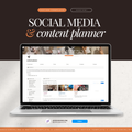 social media & content planner | notion template
