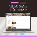 video game & play tracker | notion template