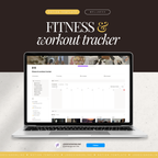 fitness & workout tracker | notion template