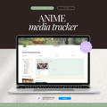 film & television media tracker | notion template [anime theme]
