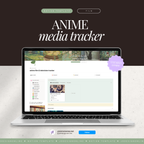 film & television media tracker | notion template [anime theme]