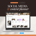 social media & content planner | notion template