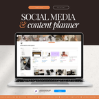 social media & content planner | notion template