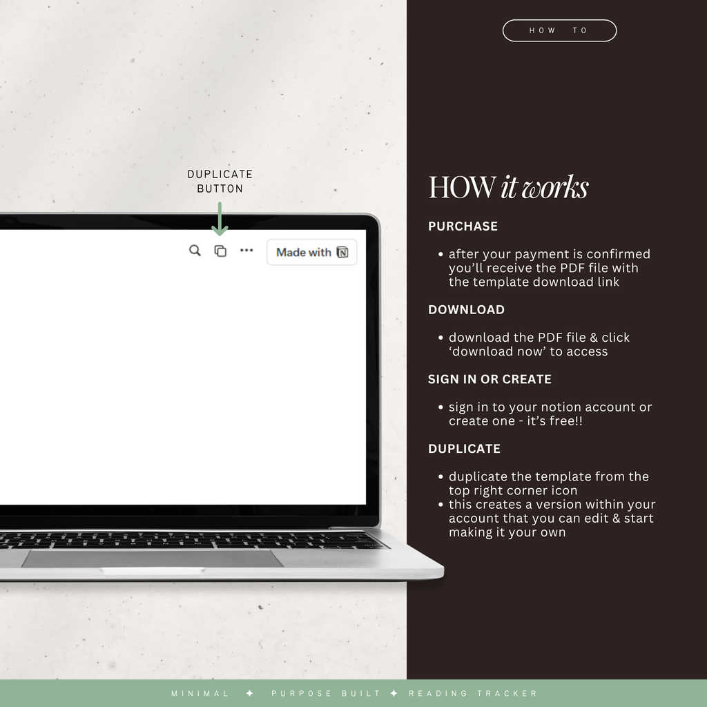 book & reading tracker | notion template