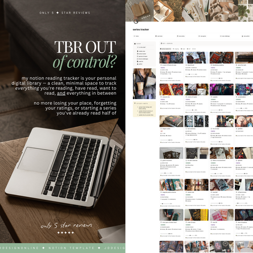 book & reading tracker | notion template