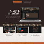 film & television tracker | notion template [dark academia theme]
