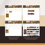 book & reading tracker | notion template [gold witchy theme]