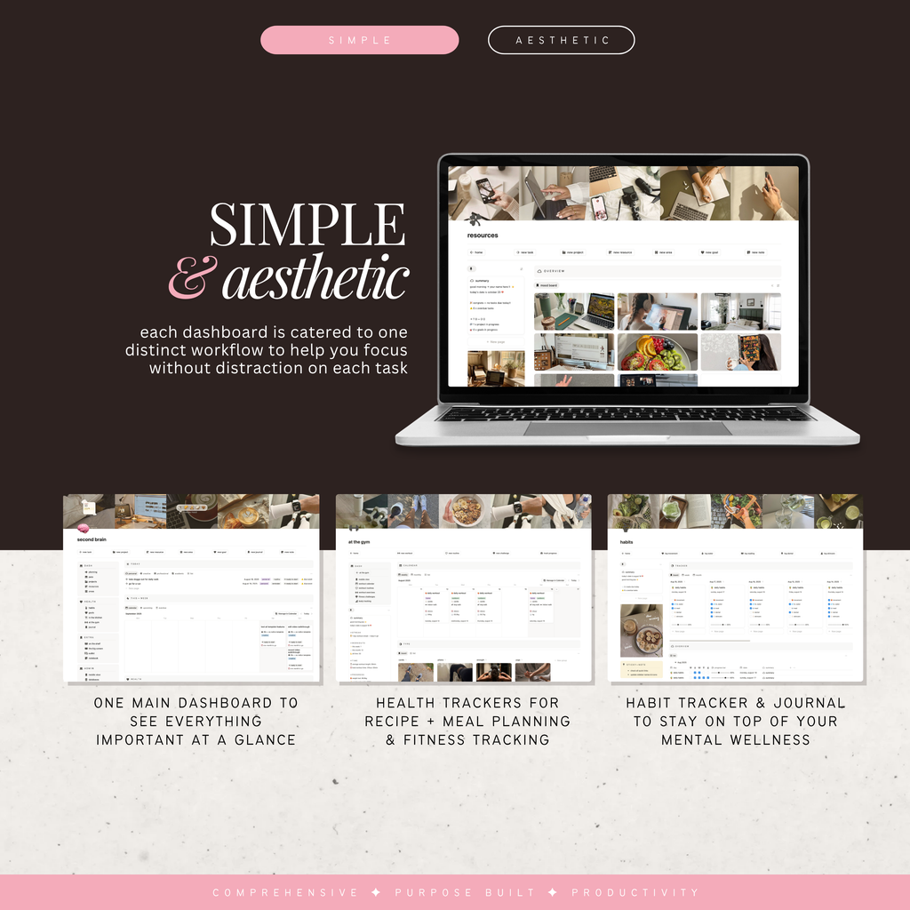 second brain & para method | notion template