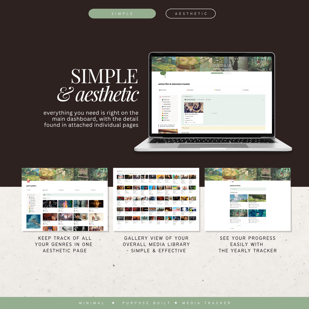 film & television media tracker | notion template [anime theme]