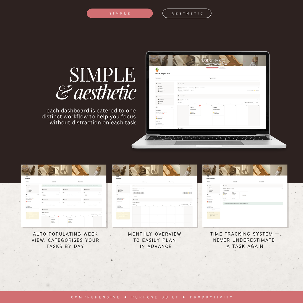 task & project management hub | notion template