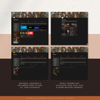 film & television tracker | notion template [dark academia theme]