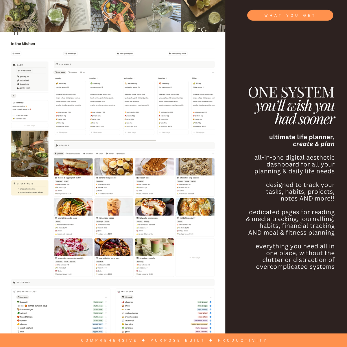 life os planner | notion template
