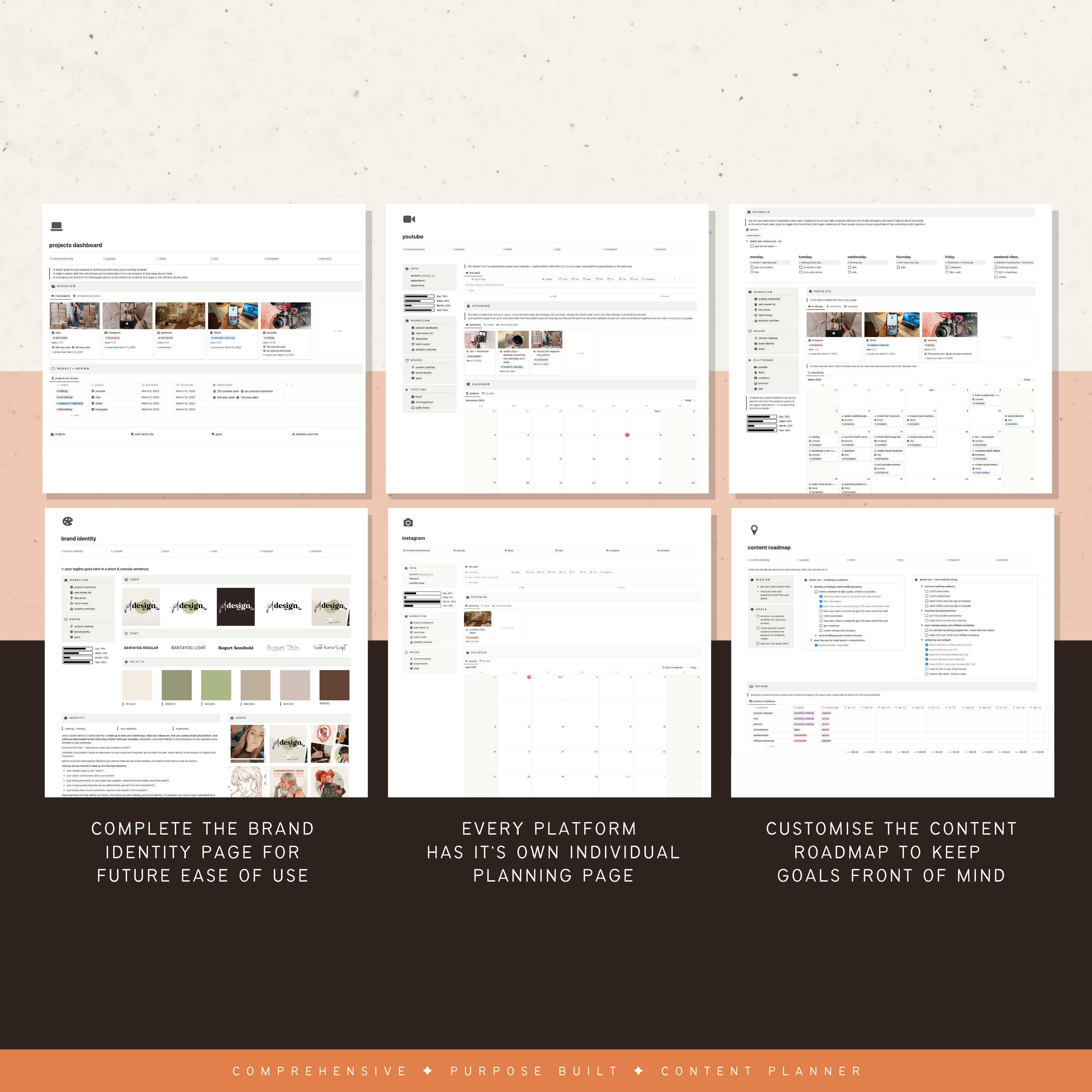 social media & content planner | notion template