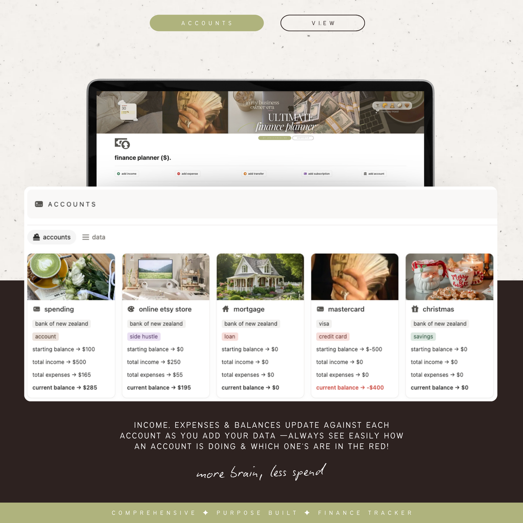 finance & budget planner | notion template