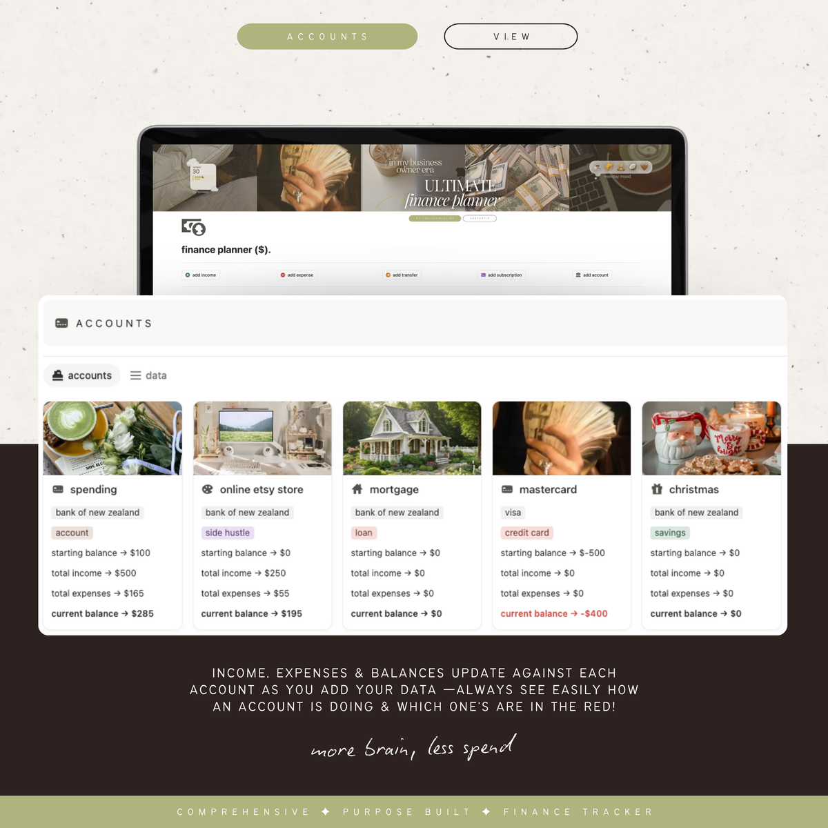 finance & budget planner | notion template