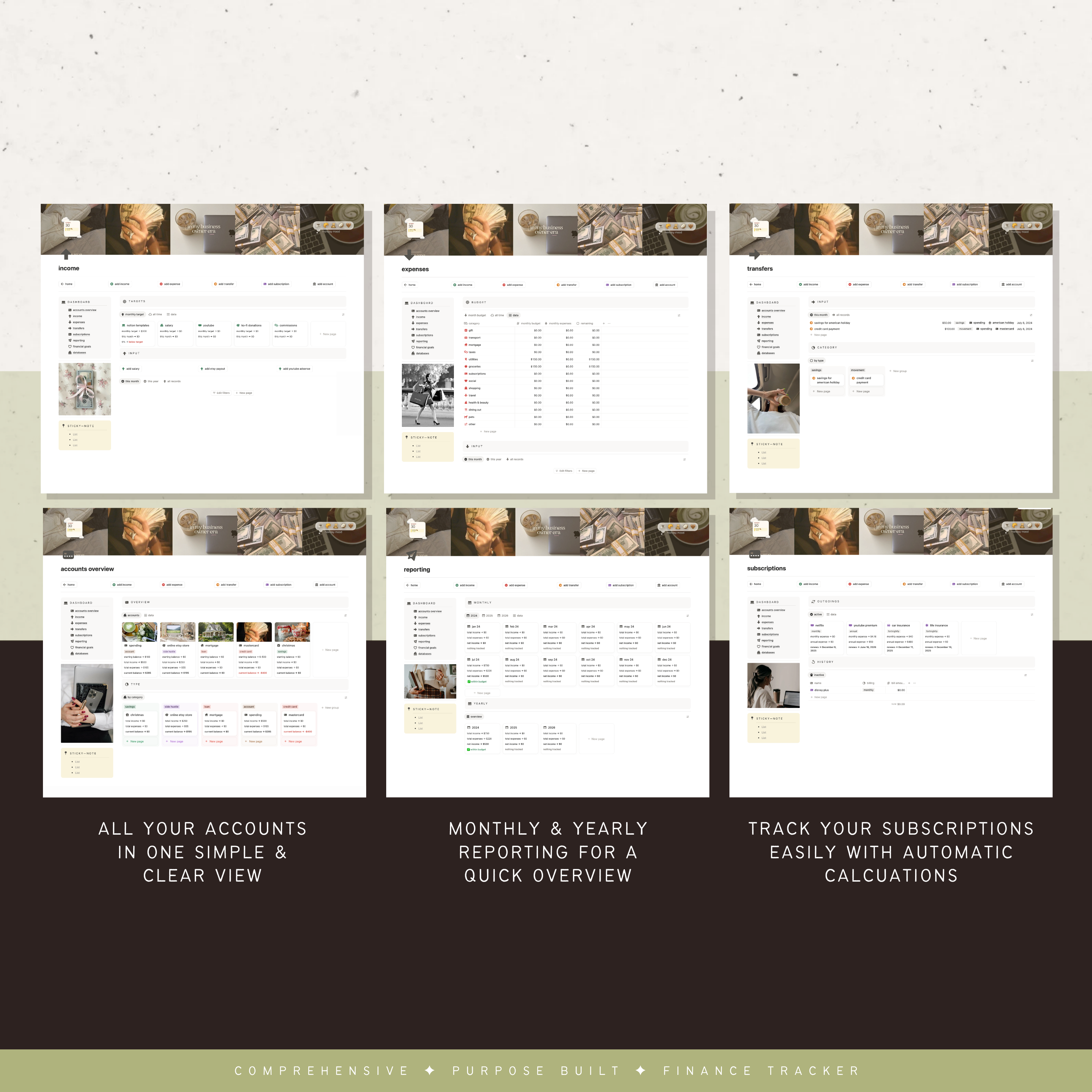 finance & budget planner | notion template