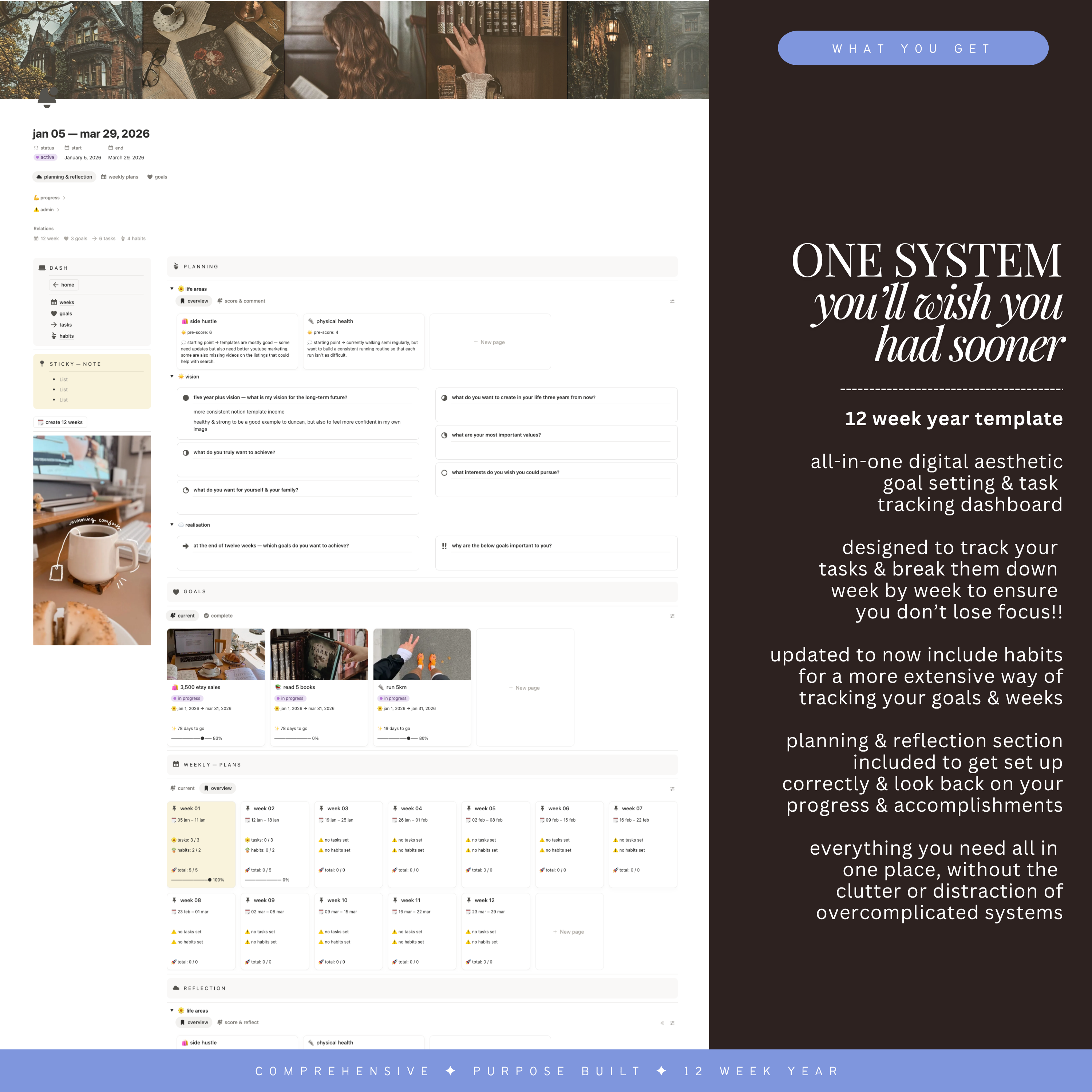 12 week year | notion template