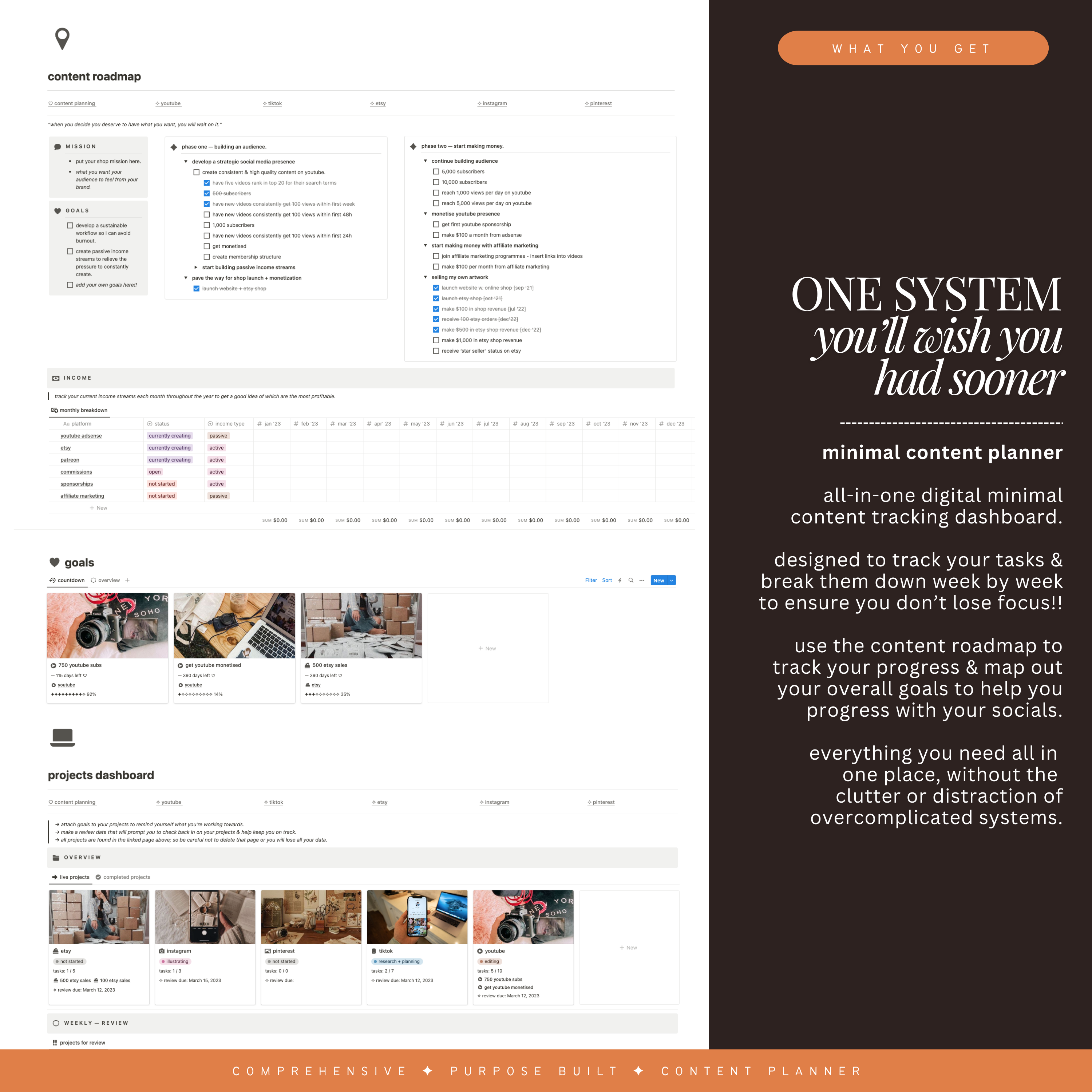 social media & content planner | notion template