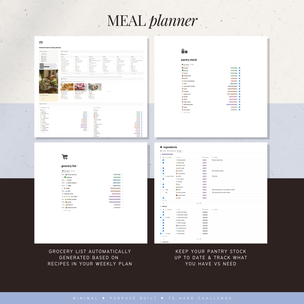 75 day challenge | notion template [advanced]