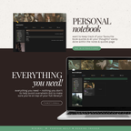 book & reading tracker | notion template [dark jade hex theme]