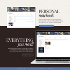 book & reading tracker | notion template [sapphire arcana theme]