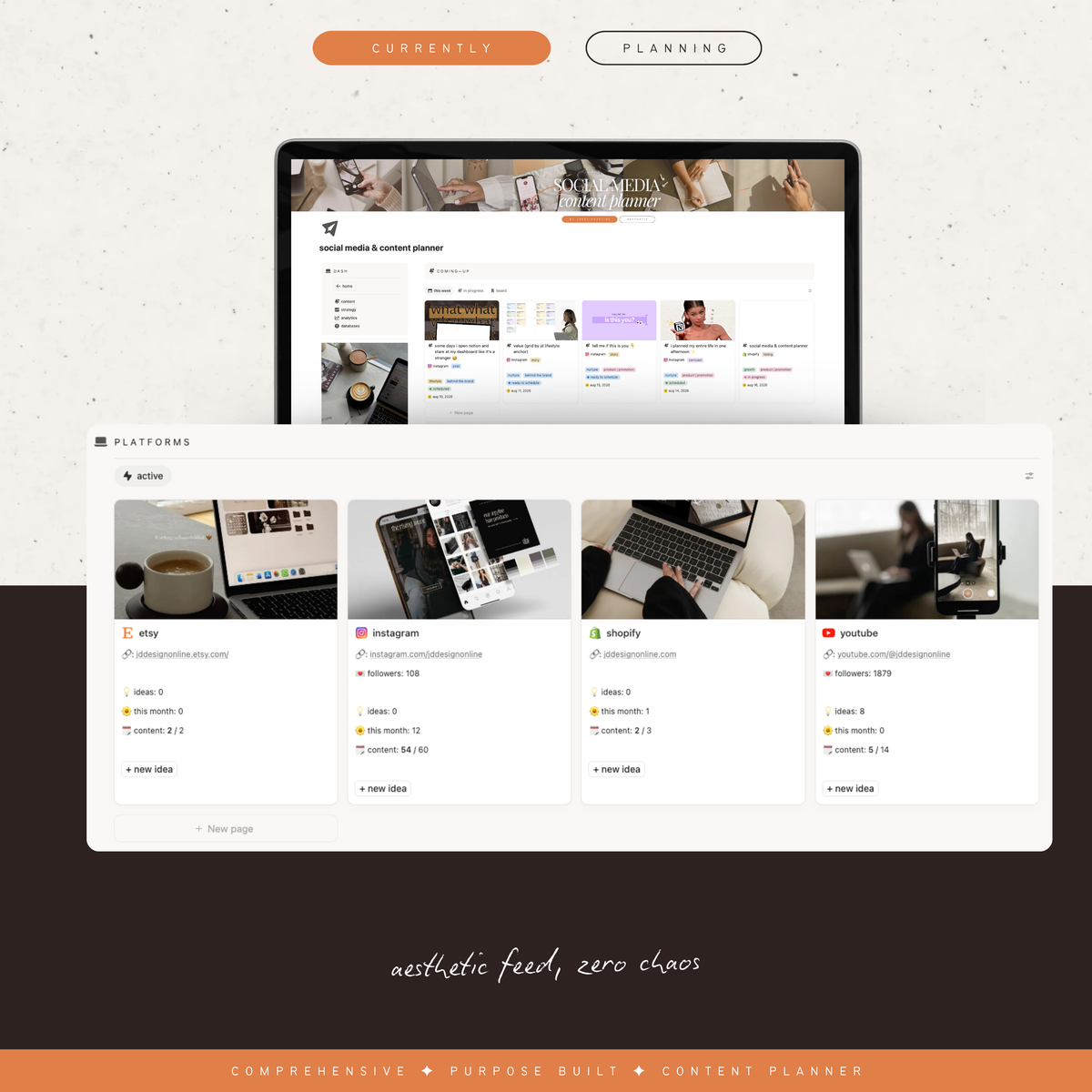 social media & content planner | notion template