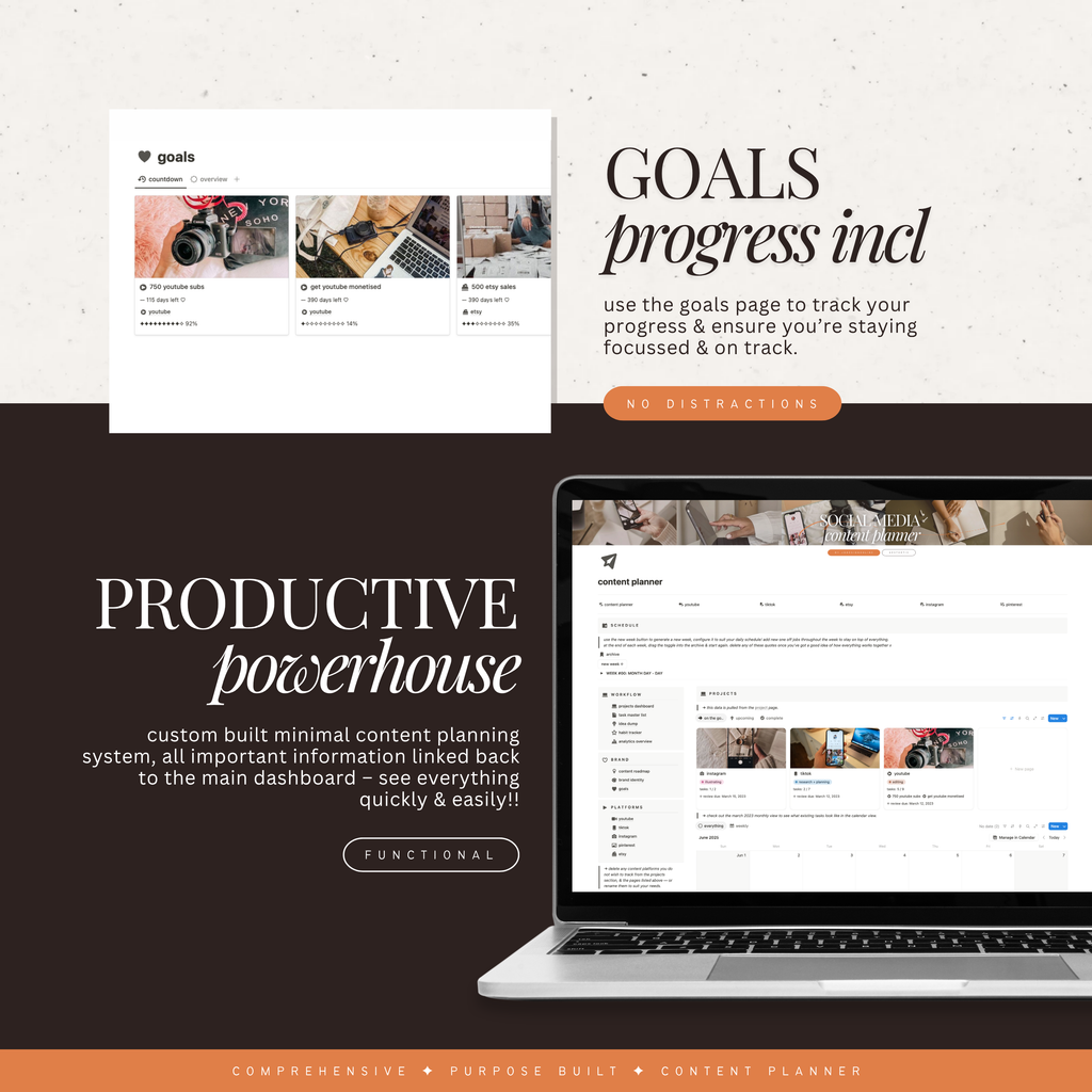 social media & content planner | notion template
