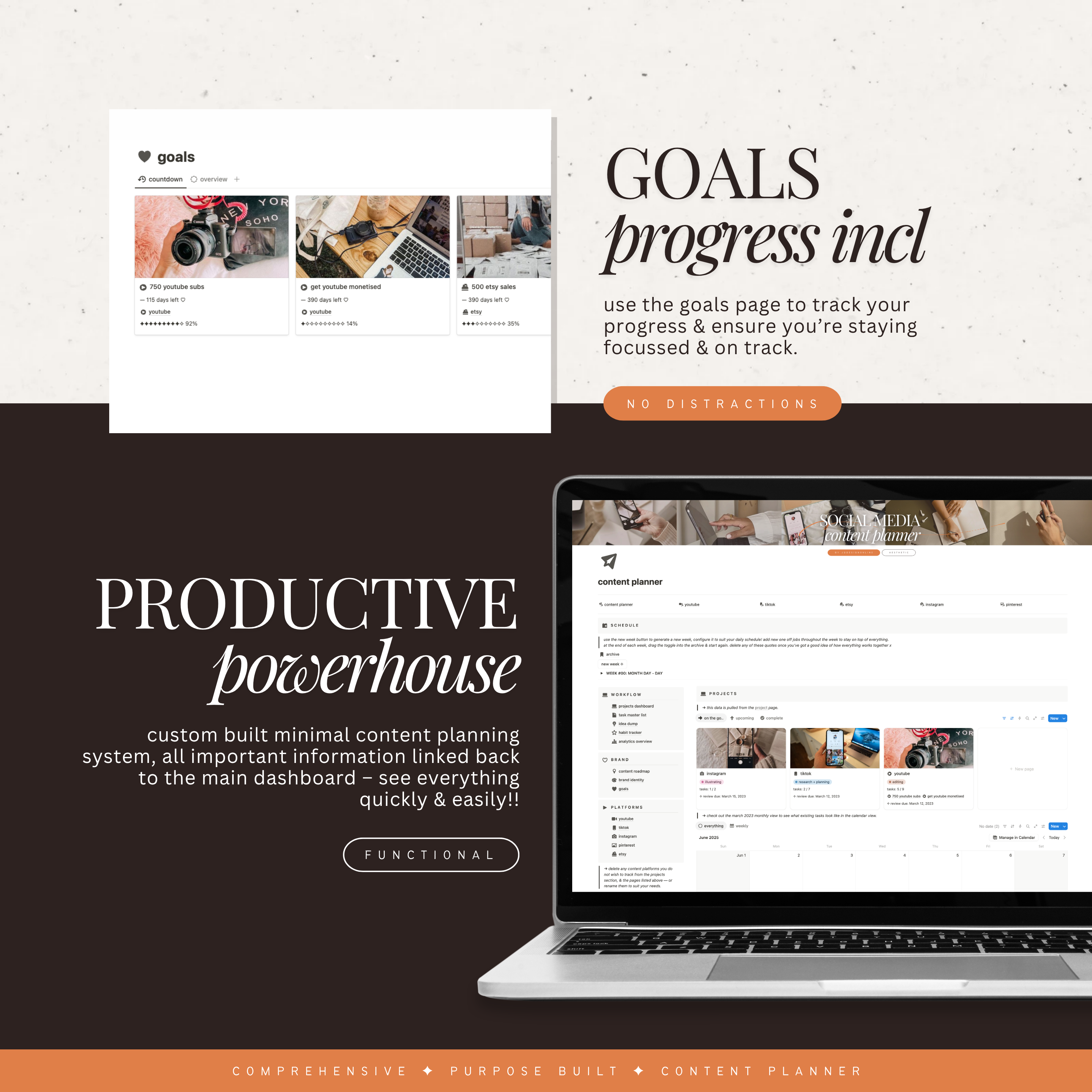 social media & content planner | notion template