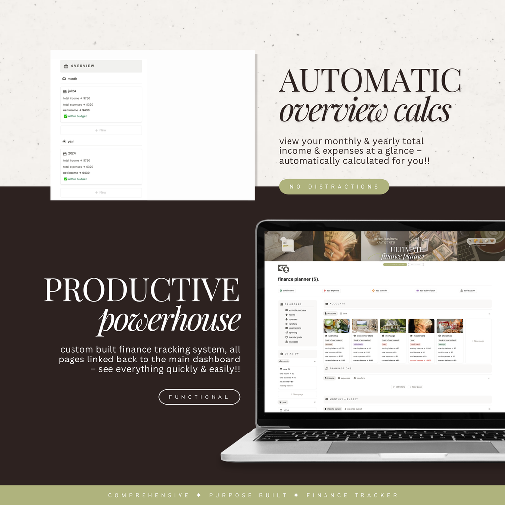 finance & budget planner | notion template
