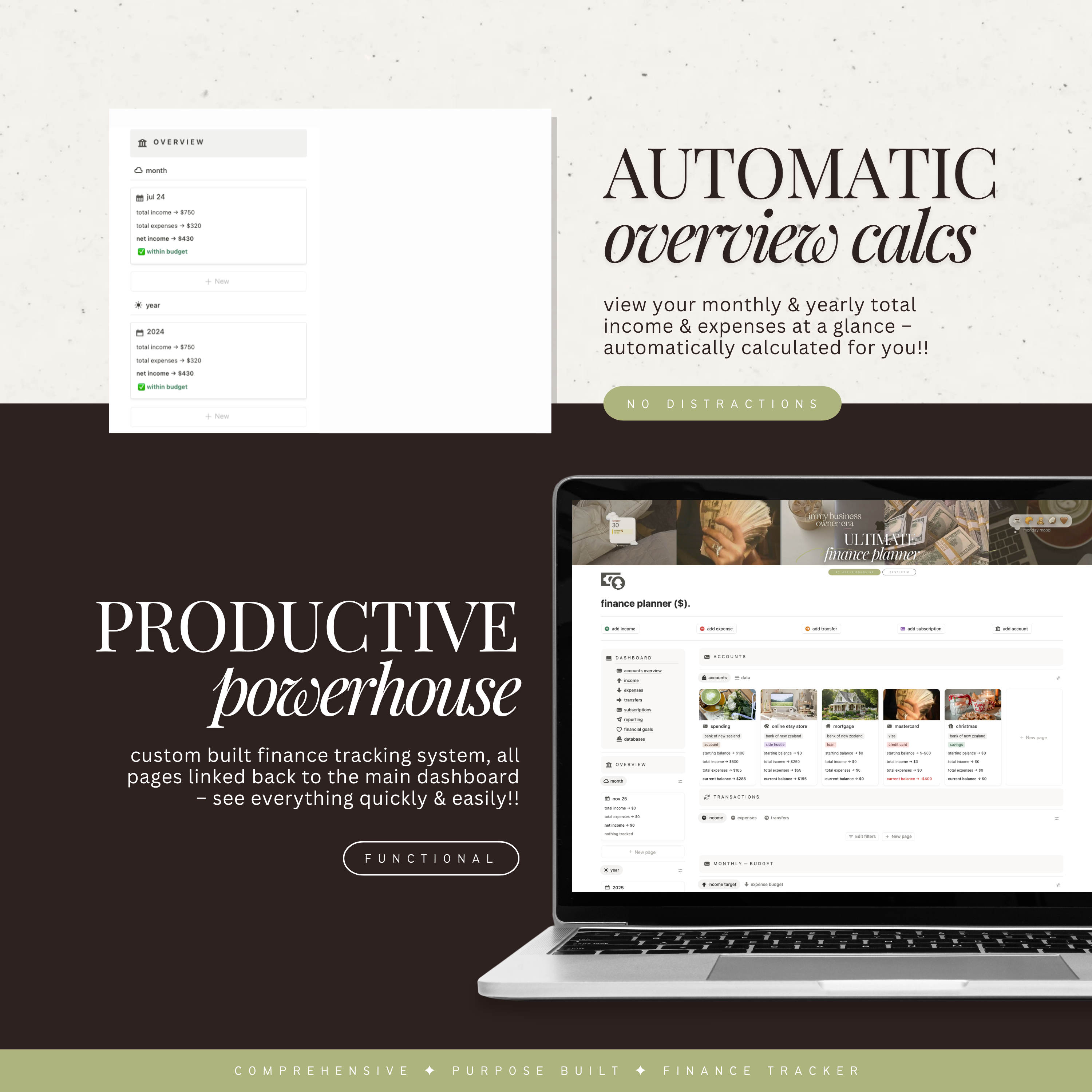 finance & budget planner | notion template