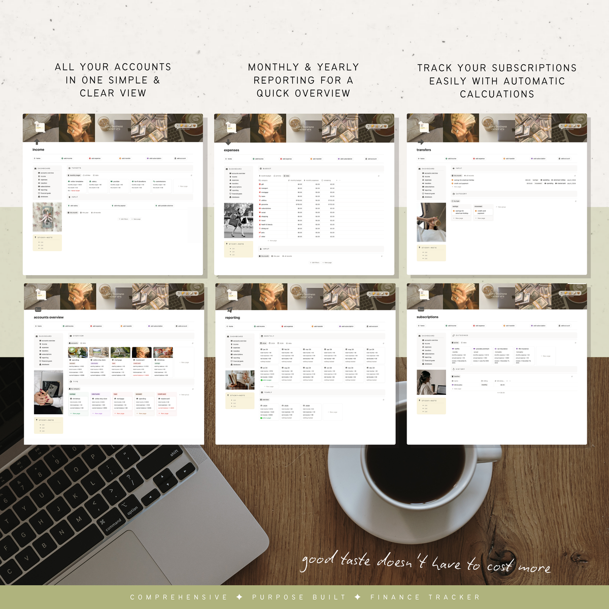 finance & budget planner | notion template
