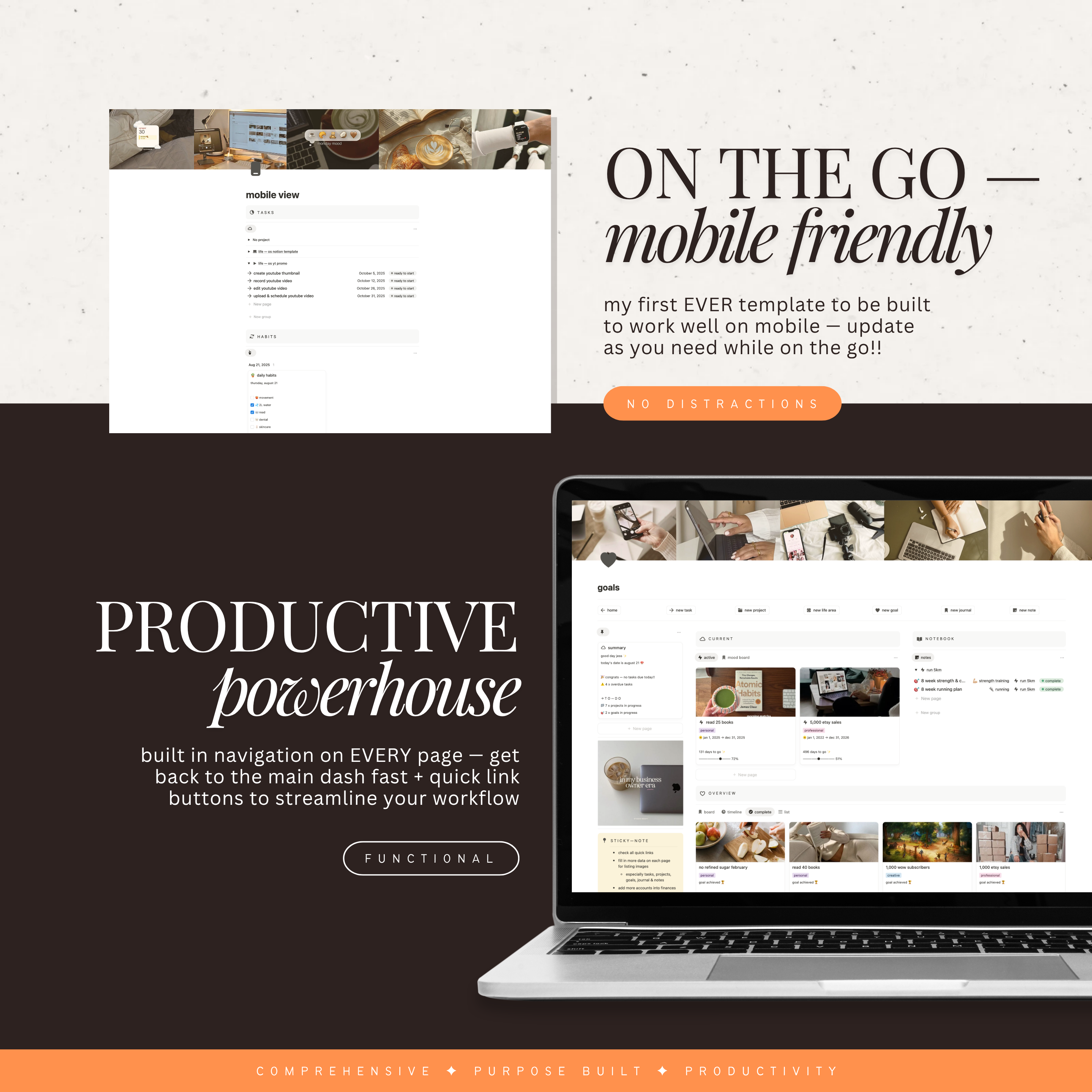 life os planner | notion template