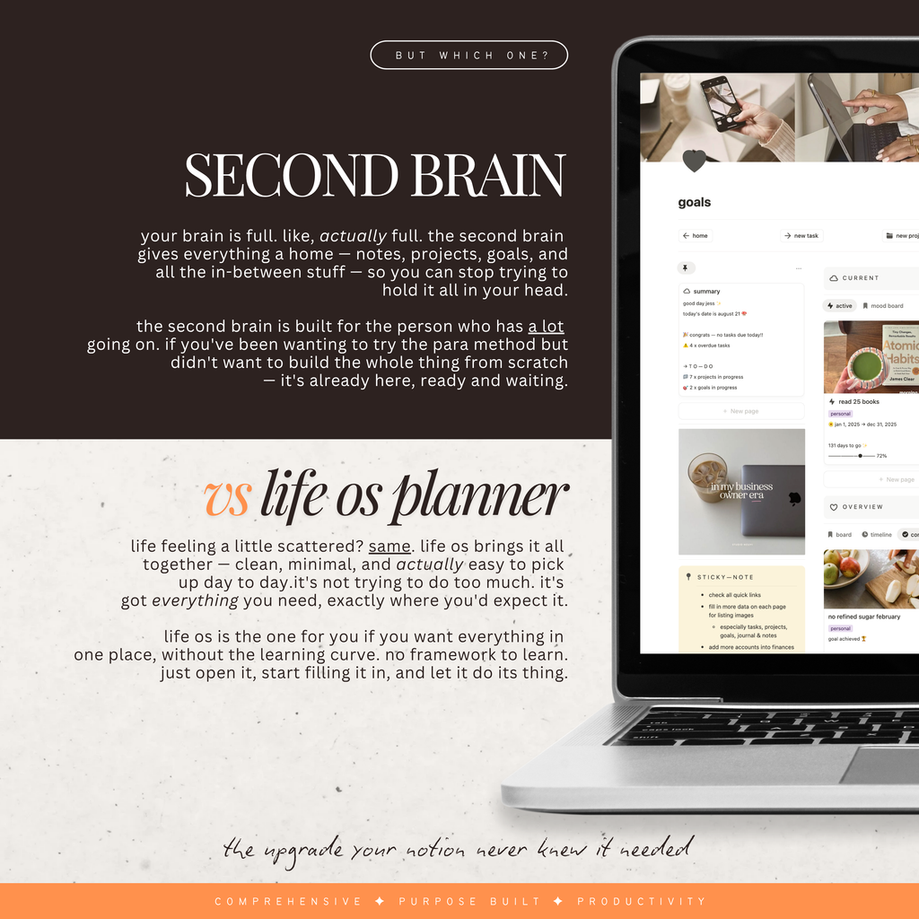 life os planner | notion template