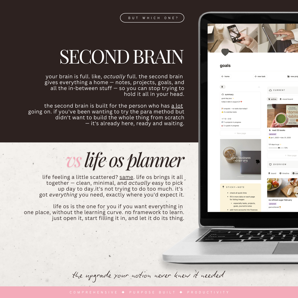 second brain & para method | notion template